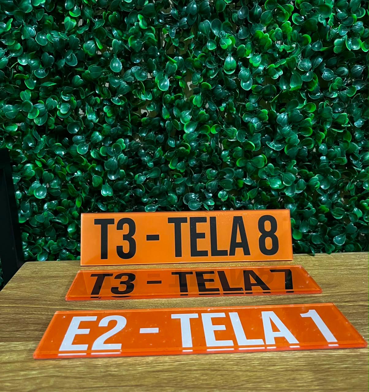 Placas de Identificação em Acrílico